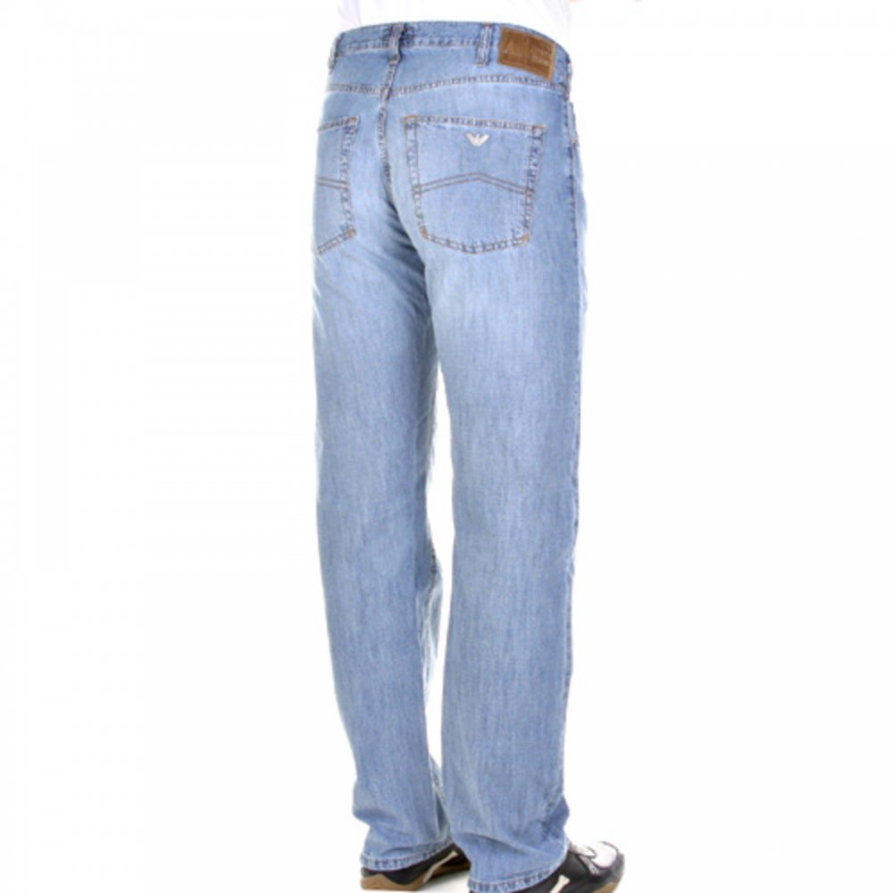 Super bleached lightweight denim jeans