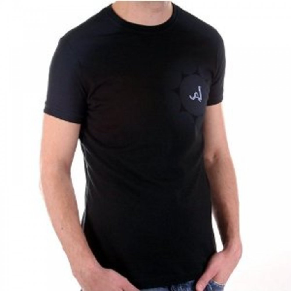 Black Crew Neck Short Sleeve Slim Fit T-Shirt