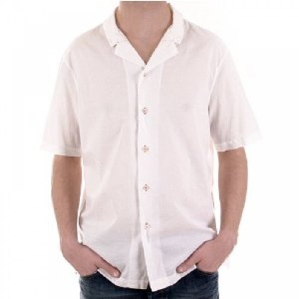 White Regular Fit Short Sleeve Shirt