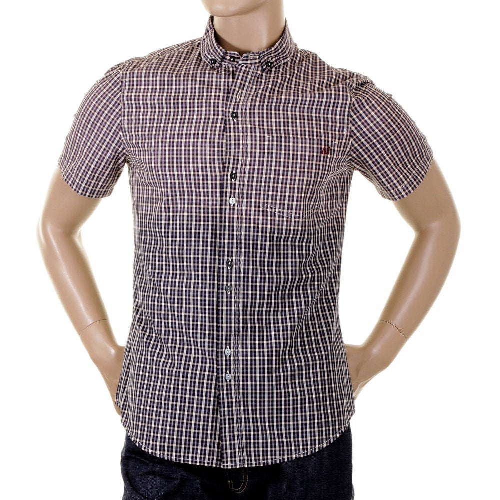 Short Sleeve cotton check shirt