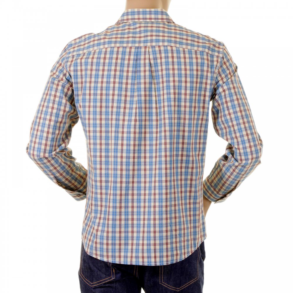 Long sleeve regular fit woven check shirt.