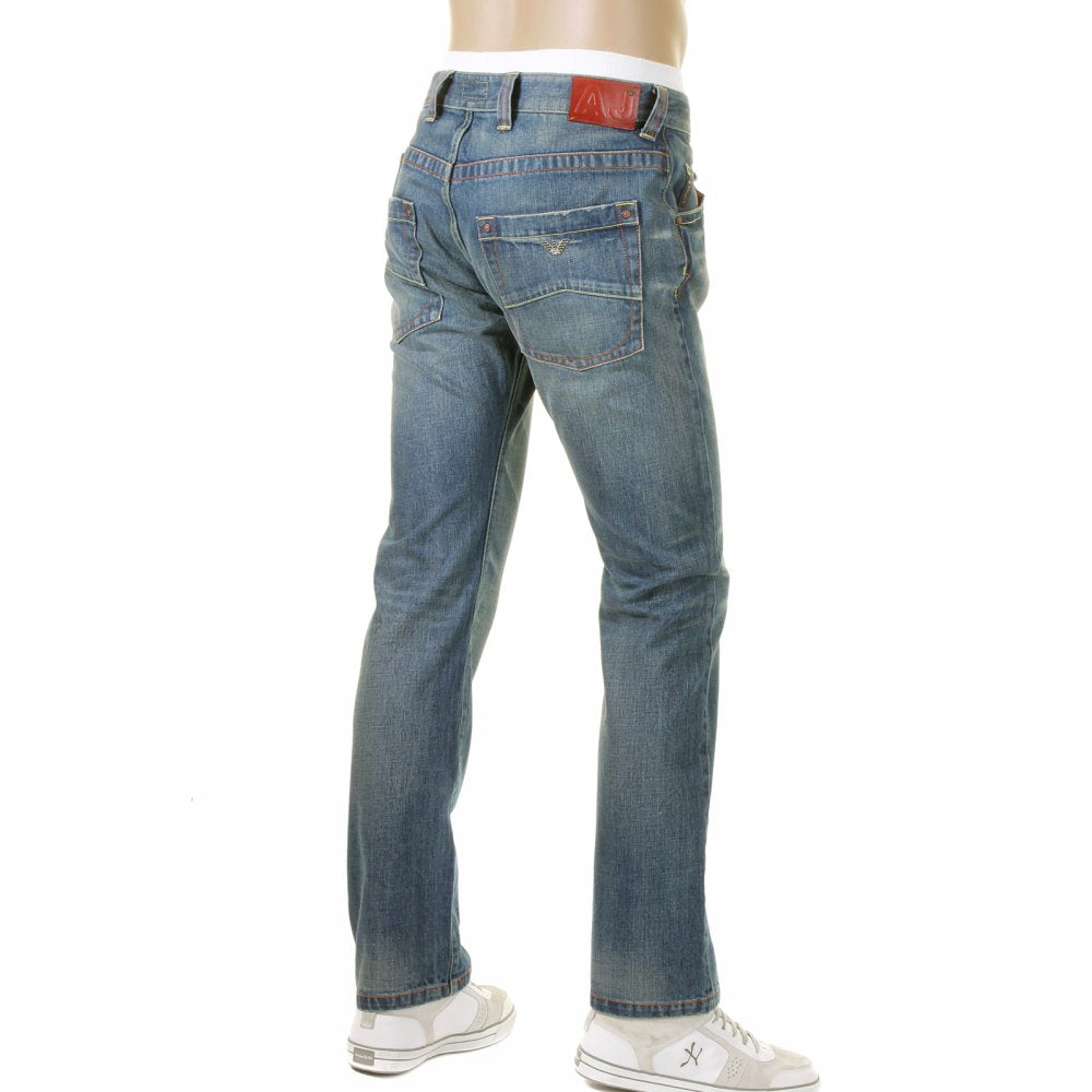 Special Edition Stonewash Slim Fit Low Waist Straight Leg Denim Jeans
