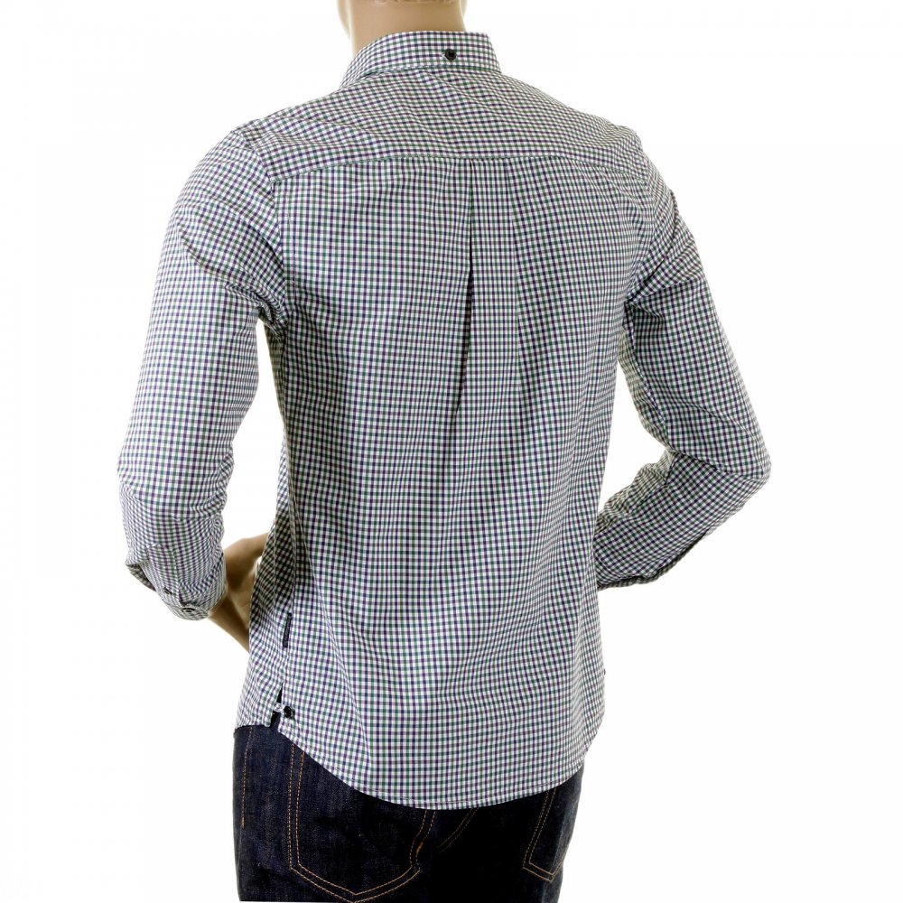 Green multi check Long Sleeve Shirt