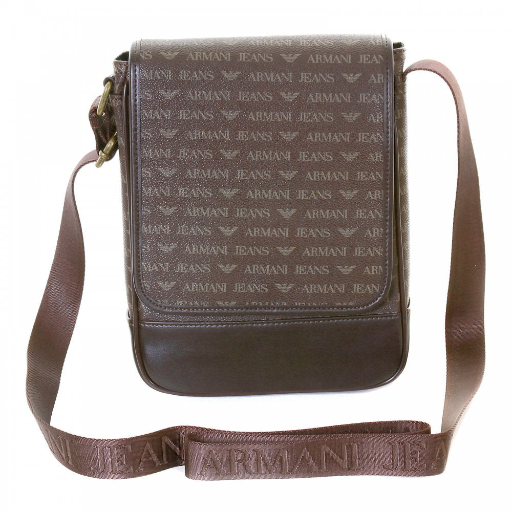 Messenger Shoulder Bag in Brown