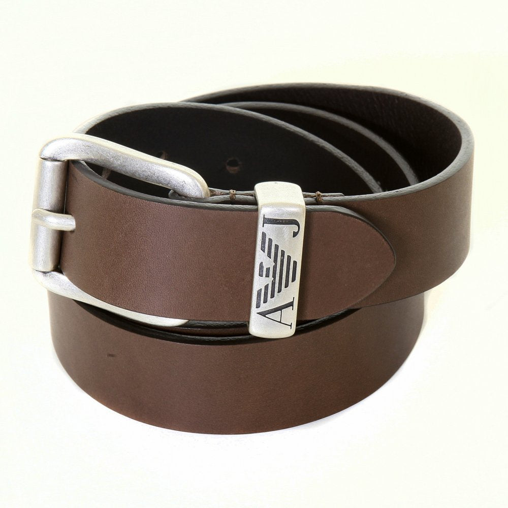 100% Brown Leather Casual Belt