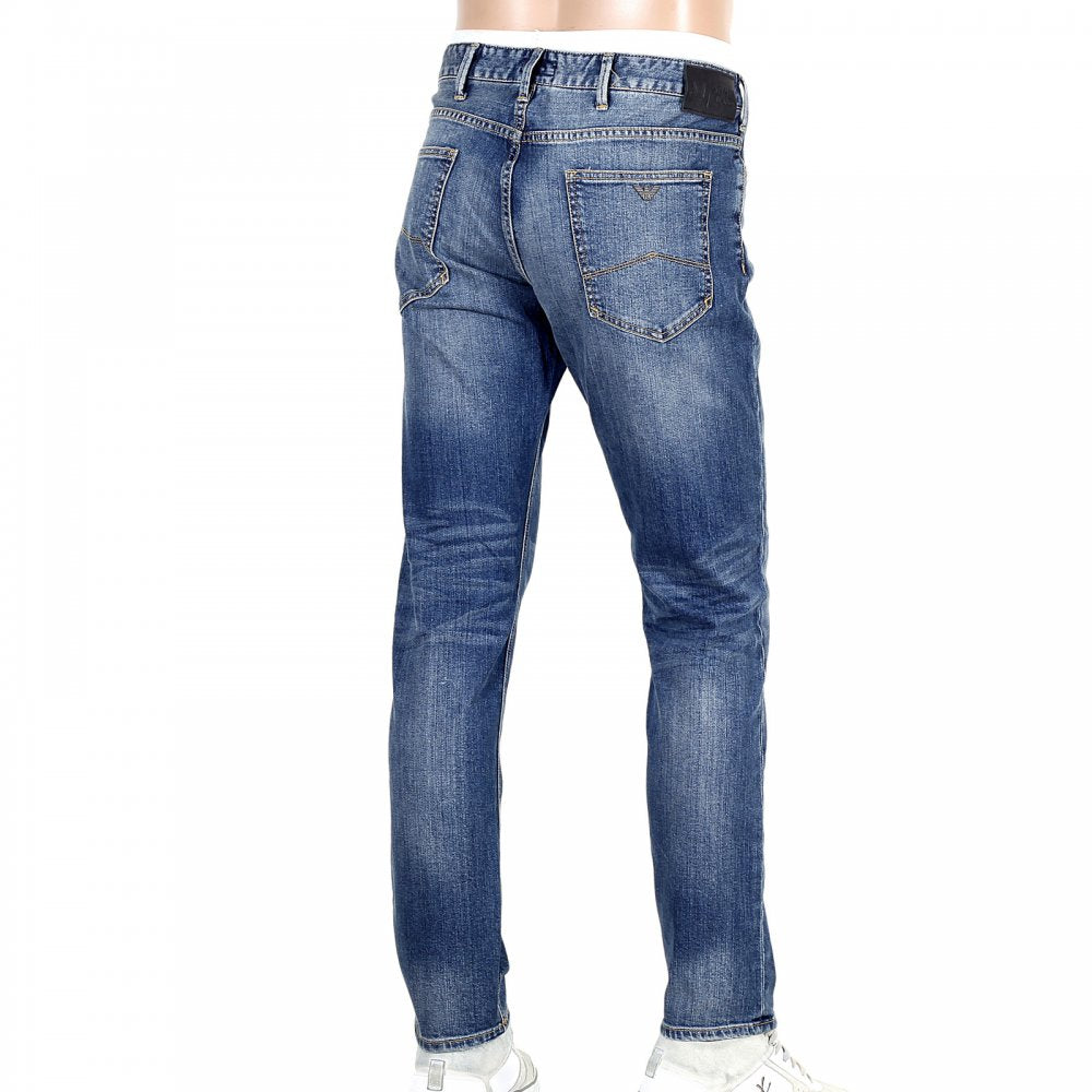 Authentic Slim Fit Armani Indigo Blue Denim
