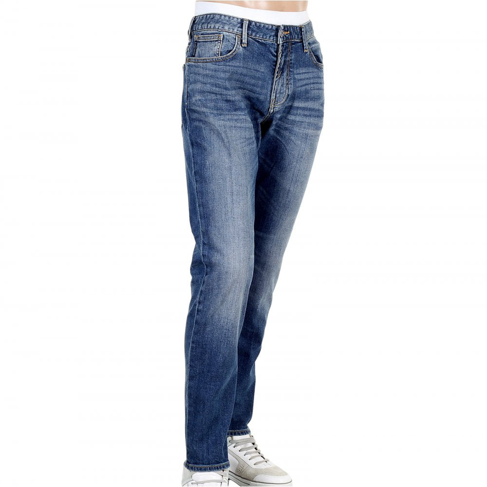 Authentic Slim Fit Armani Indigo Blue Denim