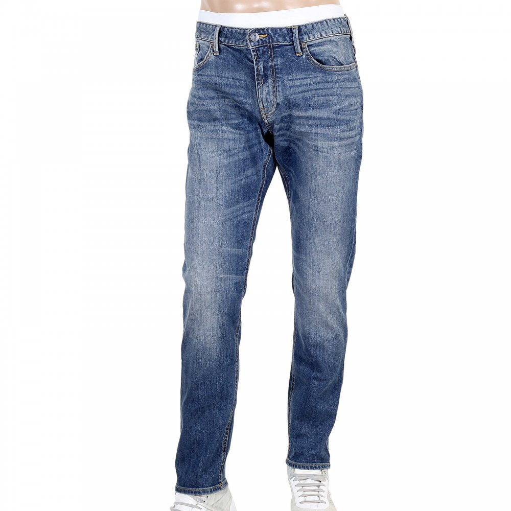 Authentic Slim Fit Armani Indigo Blue Denim