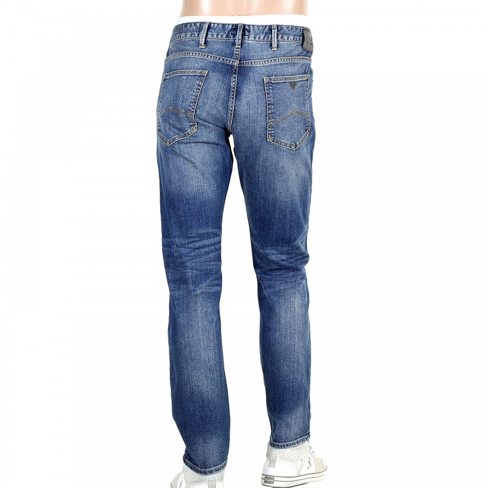 Authentic Slim Fit Armani Indigo Blue Denim