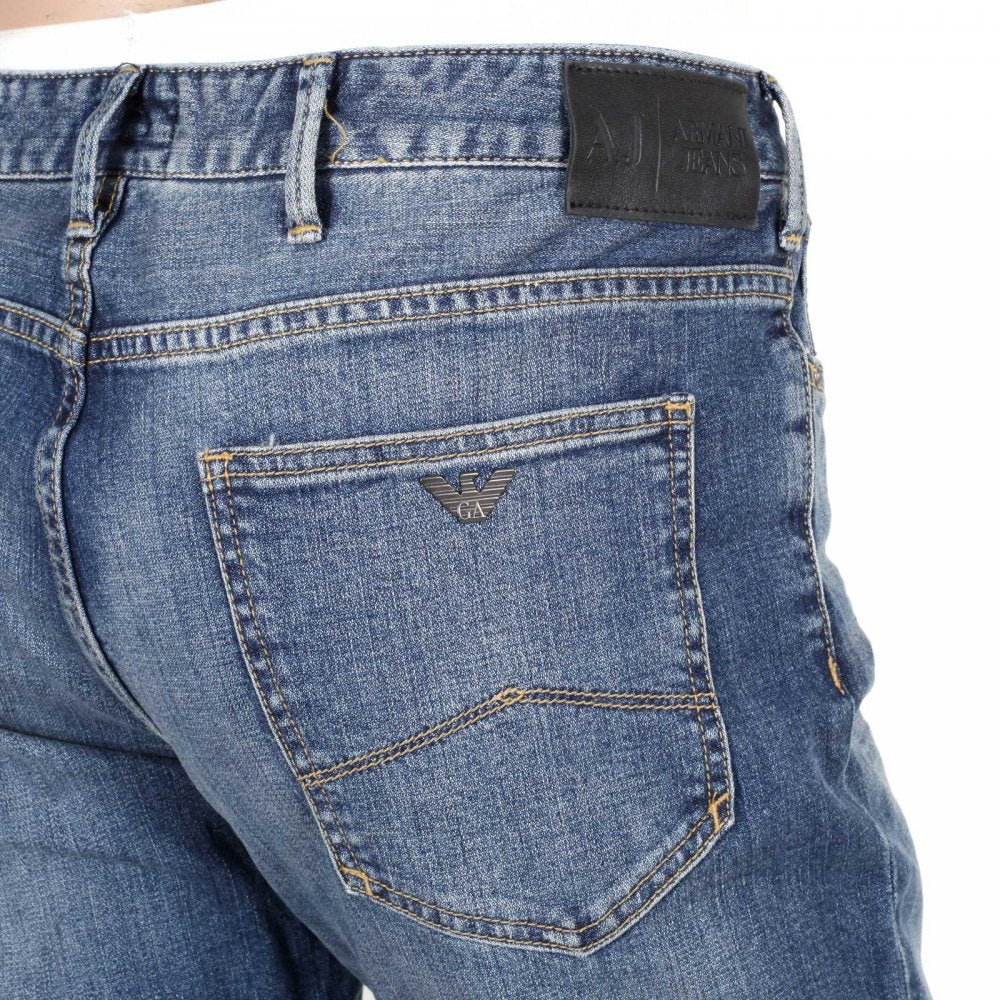 Authentic Slim Fit Armani Indigo Blue Denim