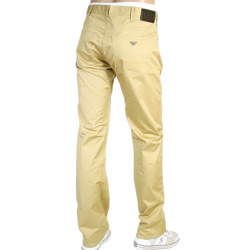 Regular Fit Regular Waist Button Fly Biscuit Coloured Jeans