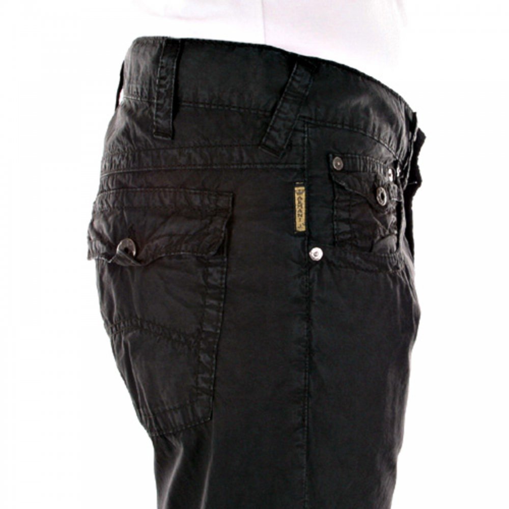 Black Low Waist Relaxed Fit Bootleg Denim Jeans