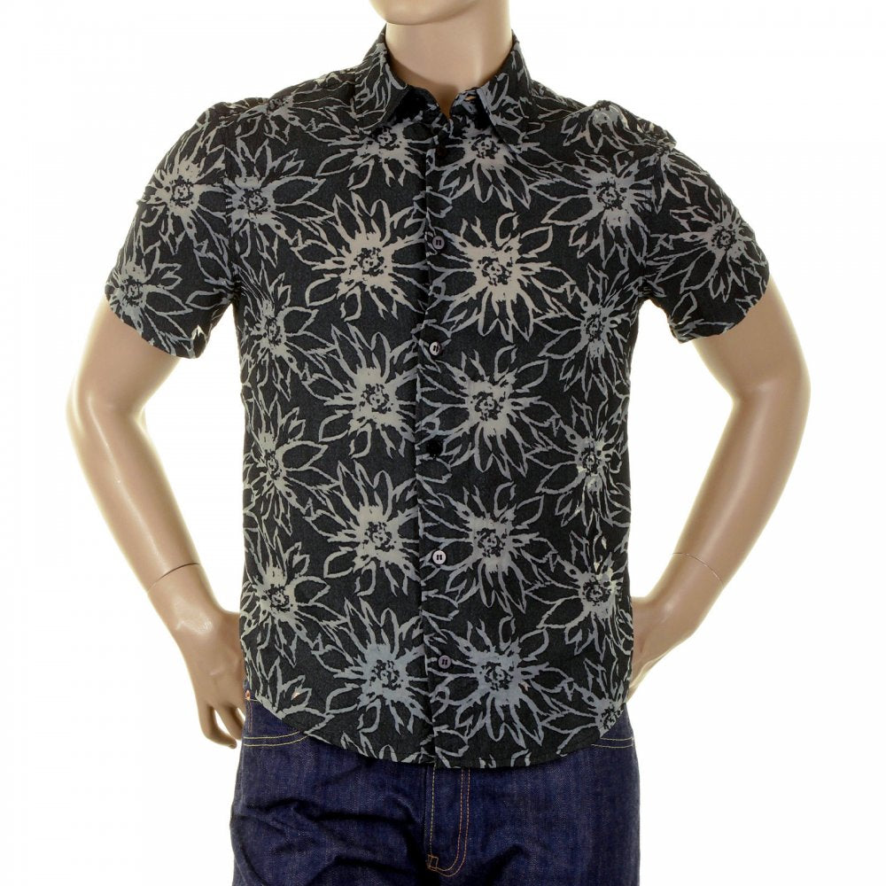 Designer short sleeve floral shirt