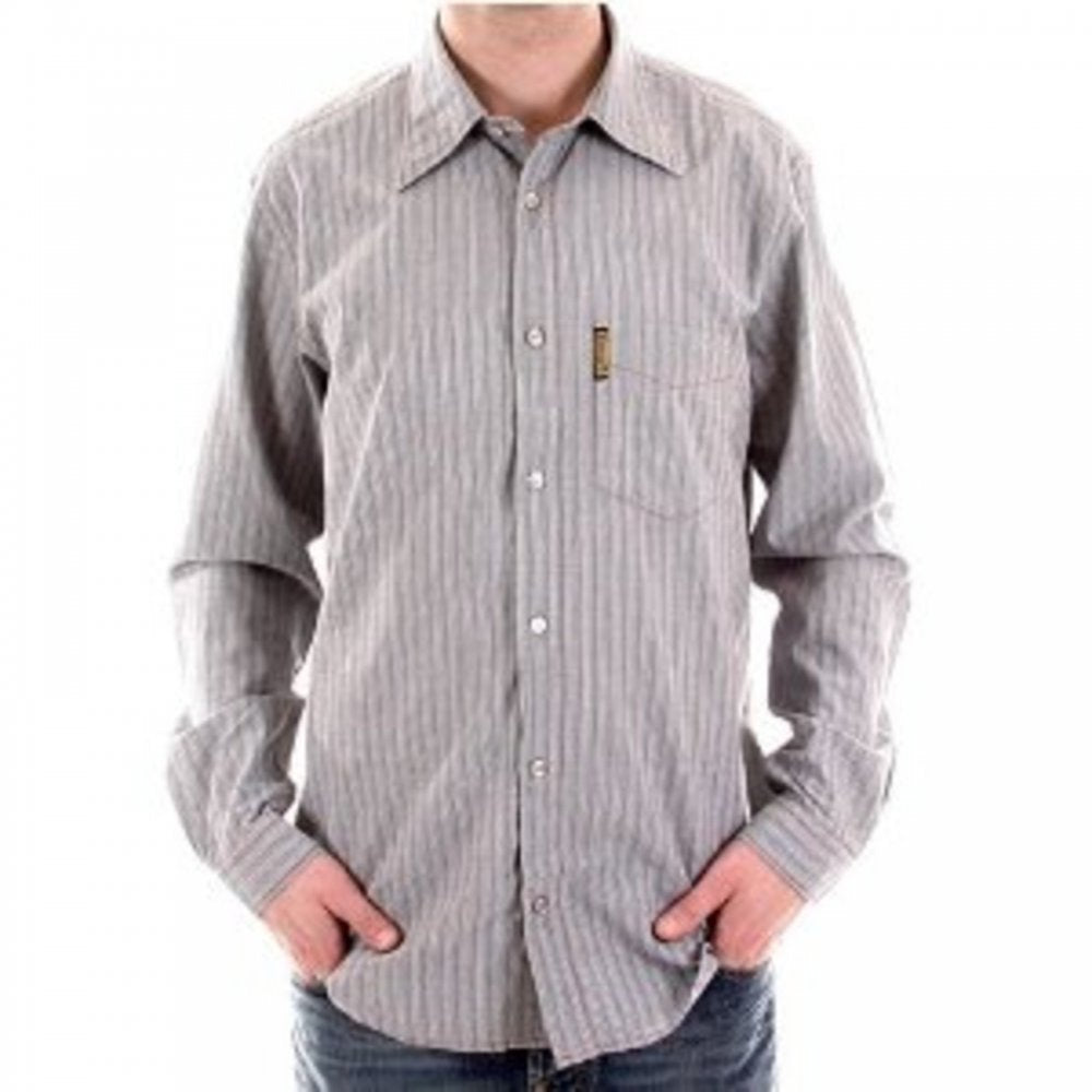 Long Sleeve Striped Grey Shirt