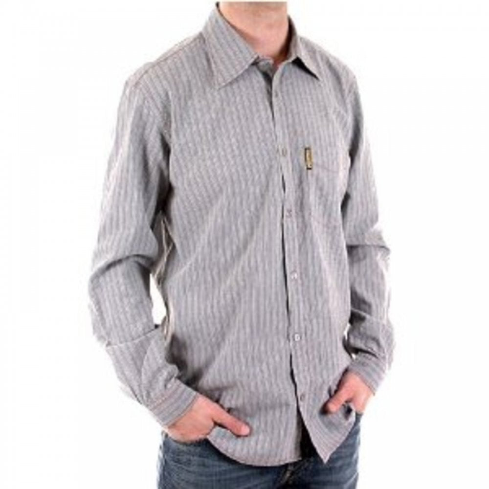 Long Sleeve Striped Grey Shirt