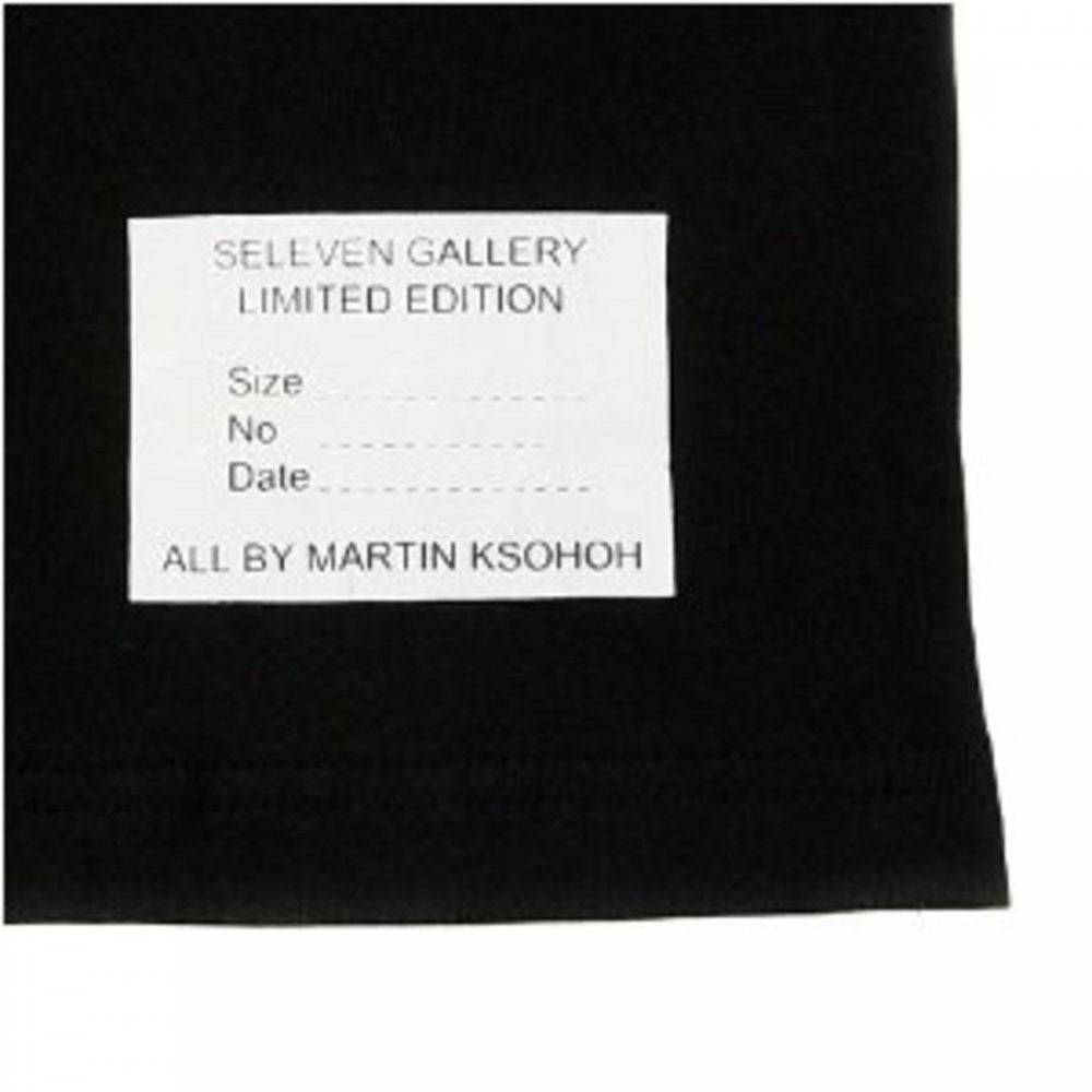 Black Crew Neck Regular Fit T-Shirt with Large RMC MKH Print