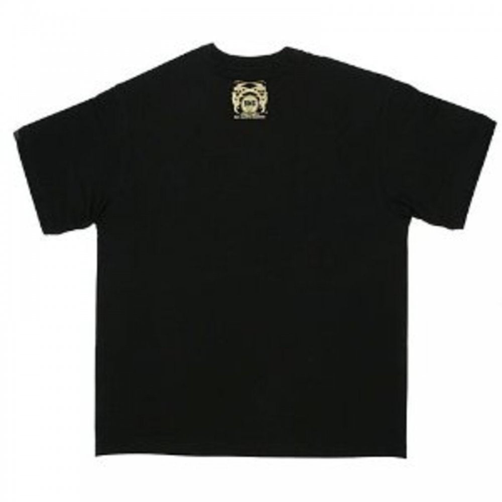 Black Crew Neck Regular Fit T-Shirt with Large RMC MKH Print