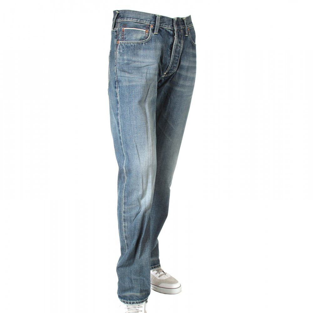 Red line hiro wash selvedge denim jean
