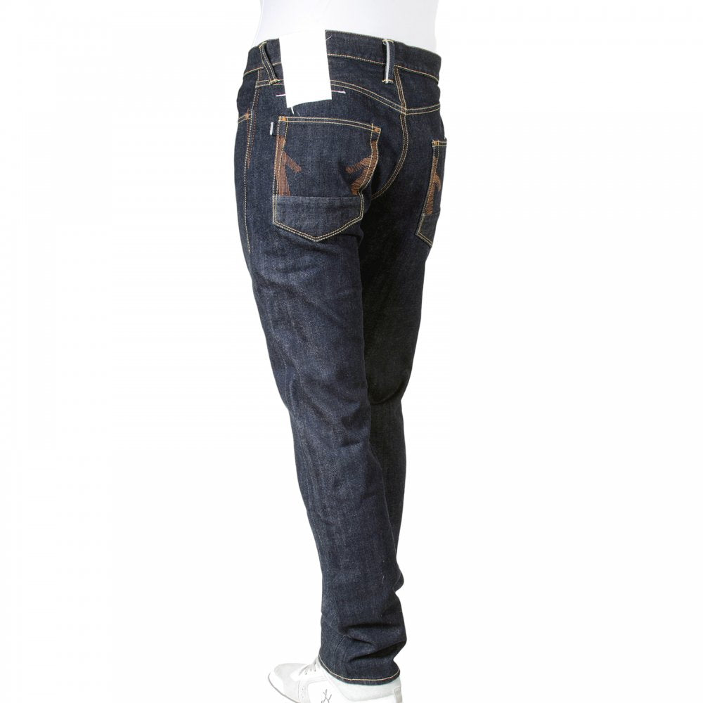 Red line slim leg selvedge denim jeans