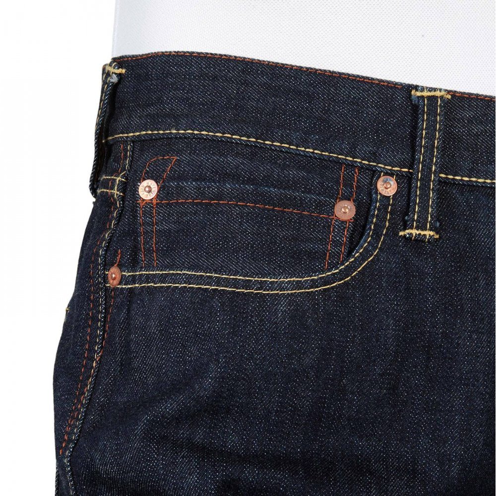 Red line slim leg selvedge denim jeans