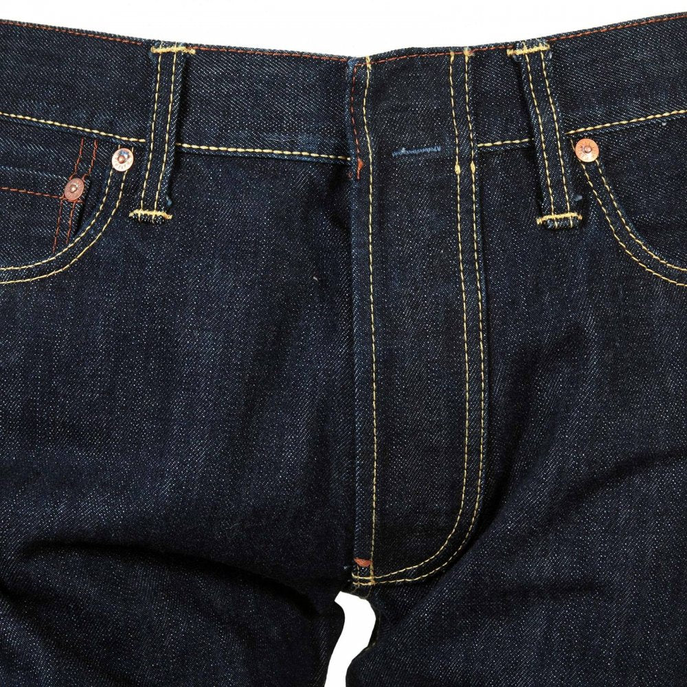 Red line slim leg selvedge denim jeans