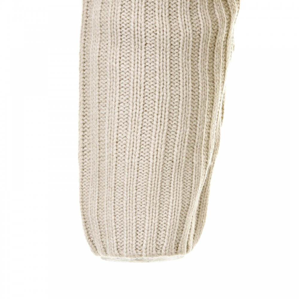 Stone Full Zip Regular Fit Long Sleeve Knitted Cardigan