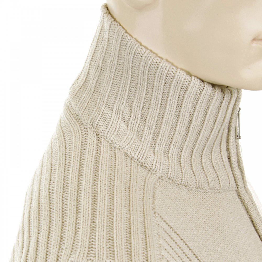 Stone Full Zip Regular Fit Long Sleeve Knitted Cardigan