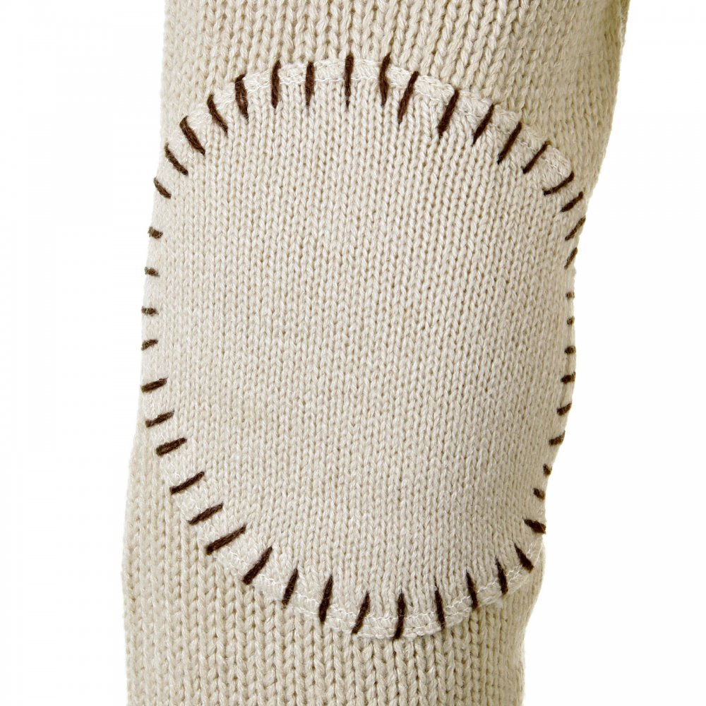 Regular Fit Beige Button up Shawl Collar Knitted Cardigan