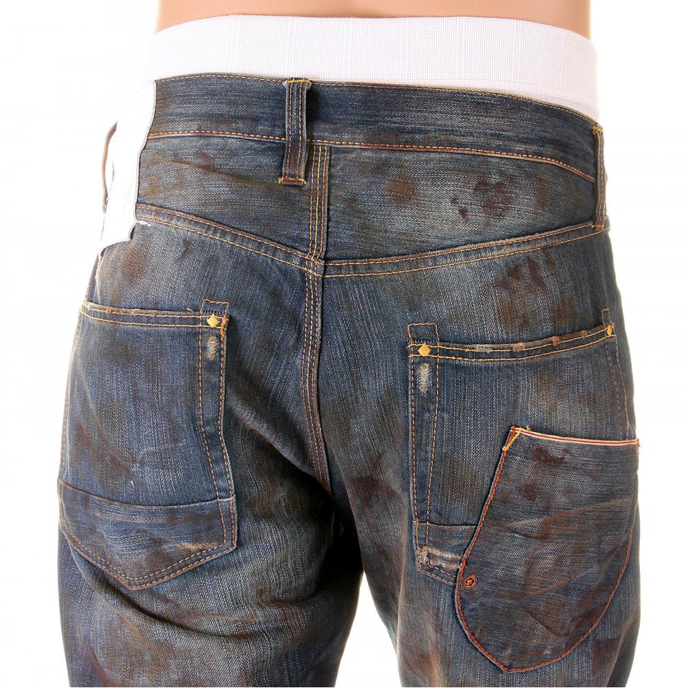 Mekkanik vintage wash denim jeans