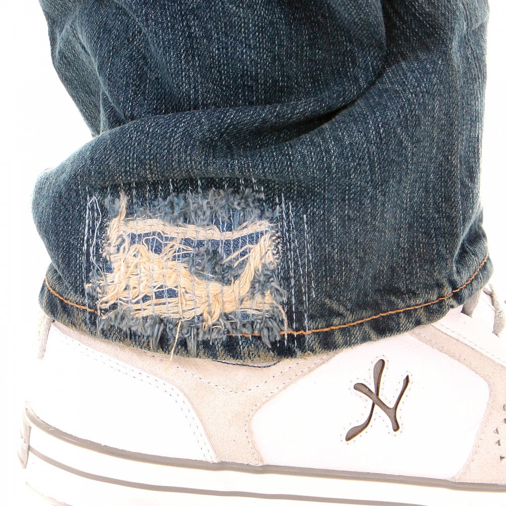 Skinnt vintage wash classic fit denim jeans