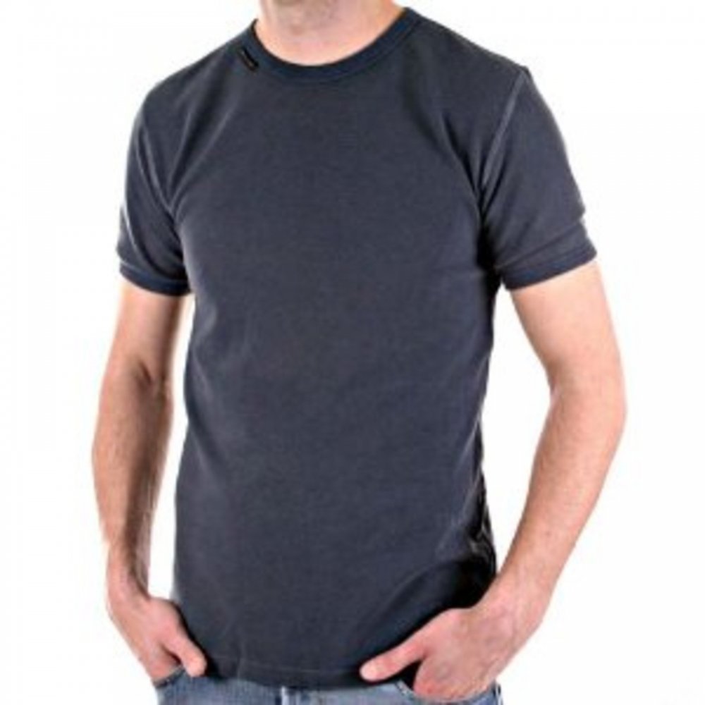 Crew Neck Dark Grey Slim Fit Short Sleeve T-Shirt