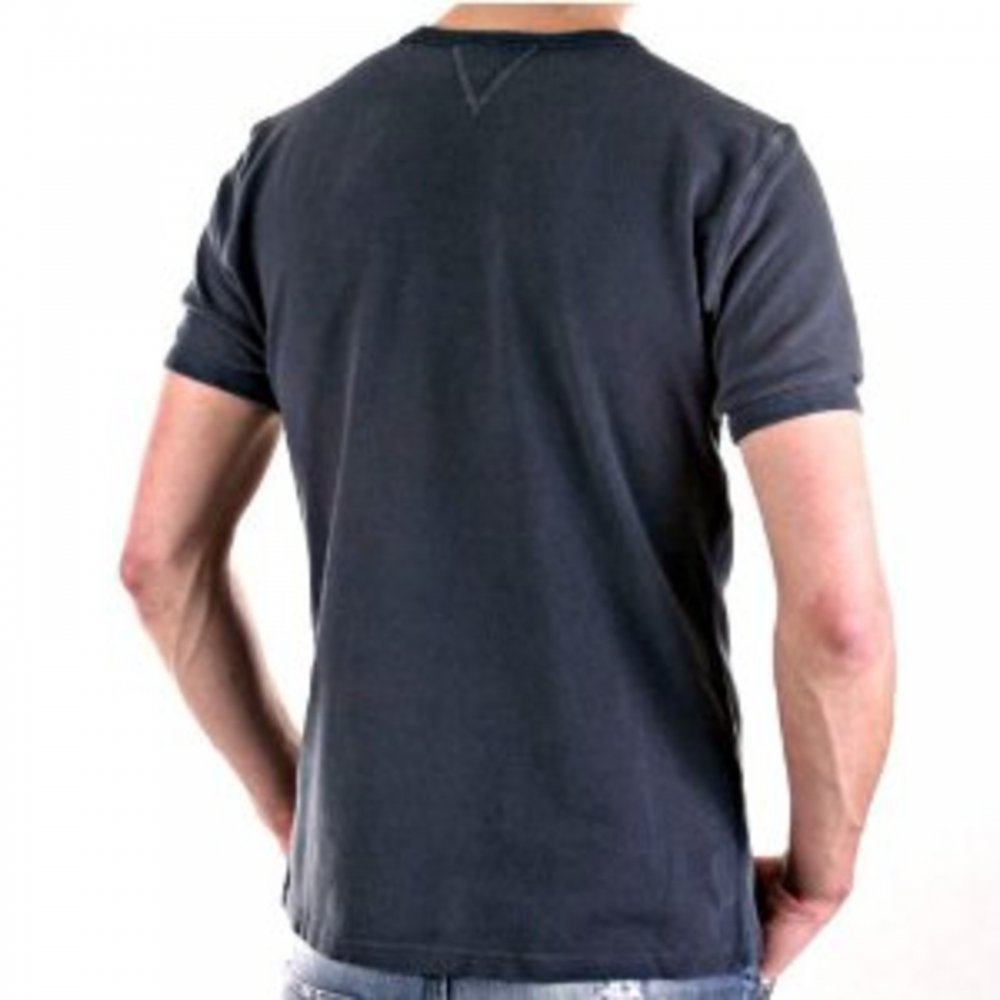 Crew Neck Dark Grey Slim Fit Short Sleeve T-Shirt