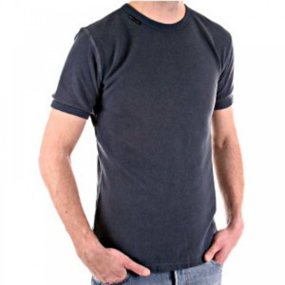 Crew Neck Dark Grey Slim Fit Short Sleeve T-Shirt