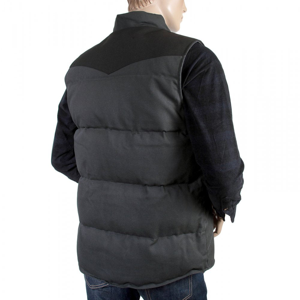 Asphalt Grey with Black Rigid Zip Front Douglas Regular Fit Padded Gilet