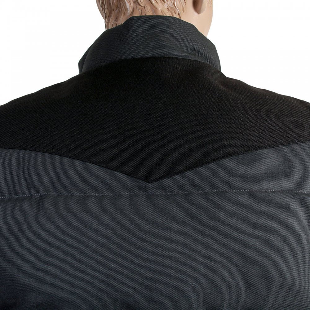 Asphalt Grey with Black Rigid Zip Front Douglas Regular Fit Padded Gilet