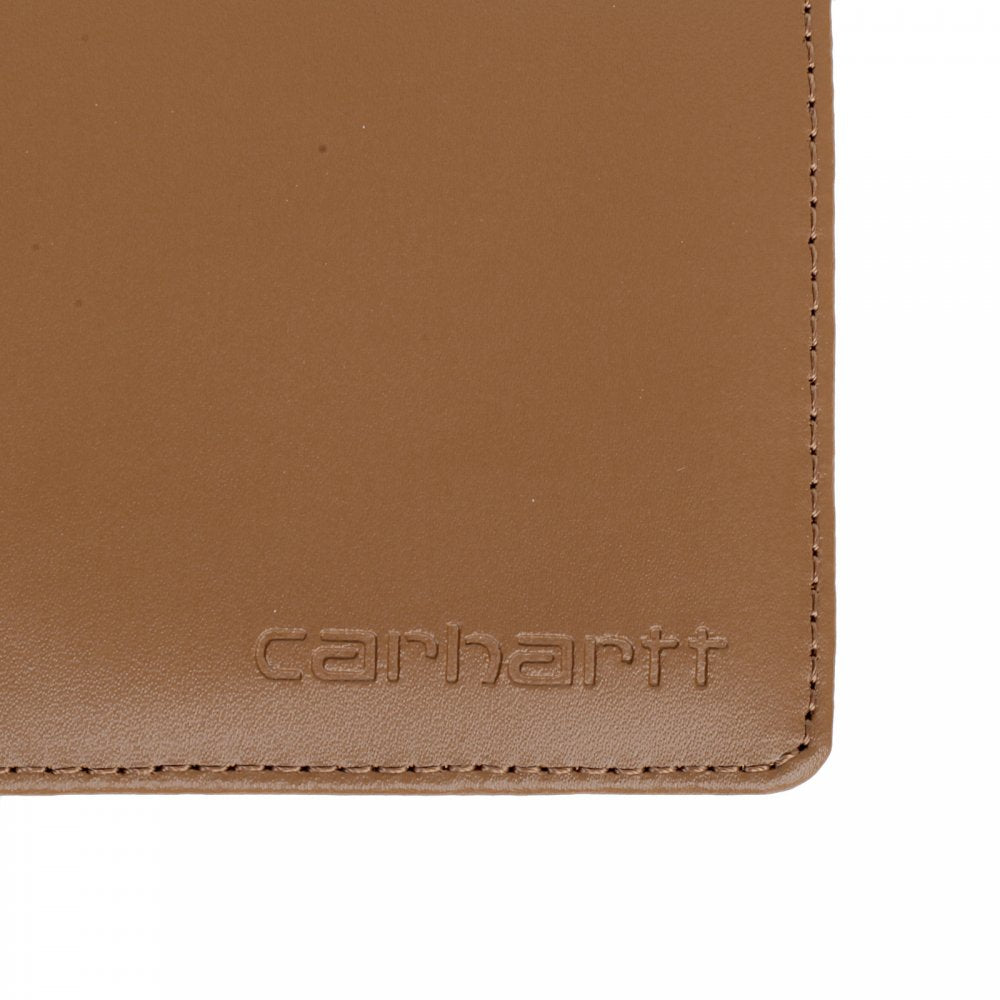 Brown Leather Bill Fold and Credit Card Wallet with ID