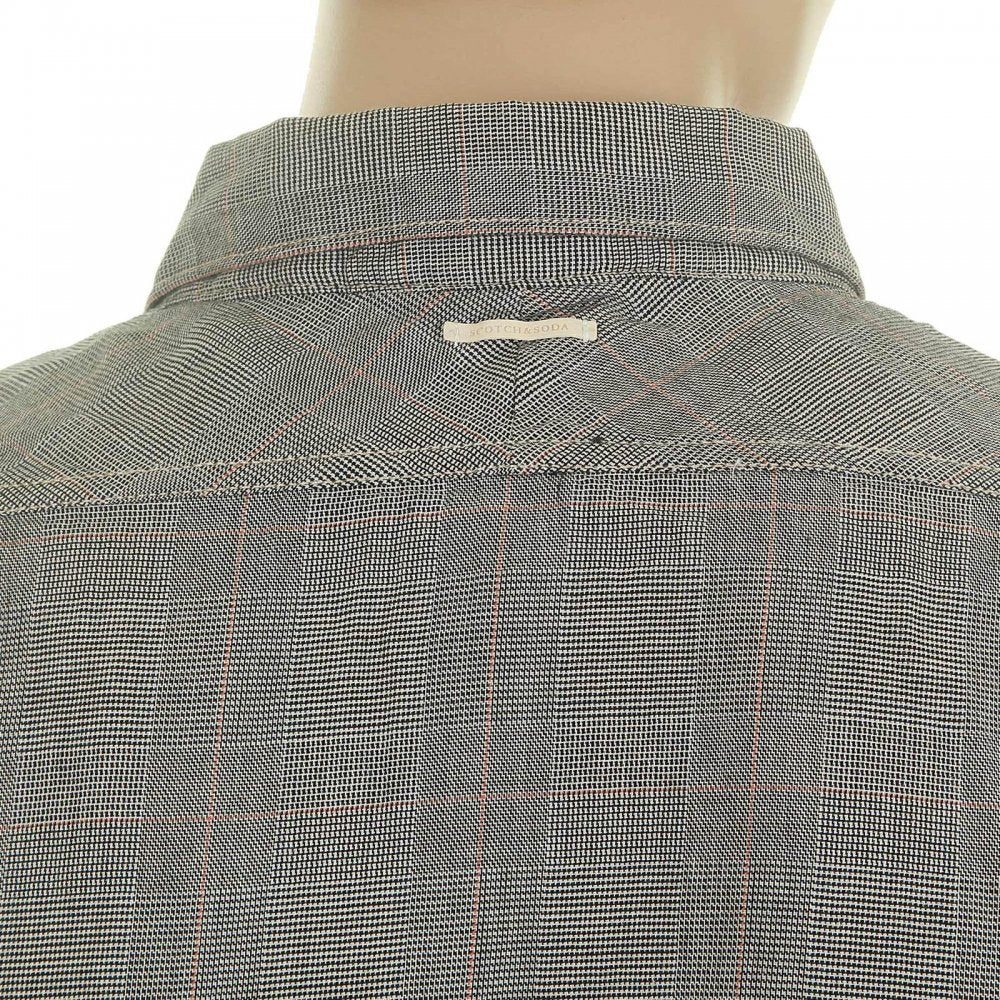 Grey Cotton Long Sleeve Regular Fit Button down Soft Collar Shirt