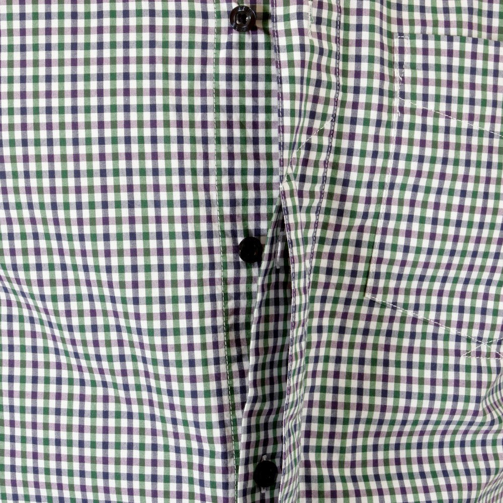 Green multi check Long Sleeve Shirt