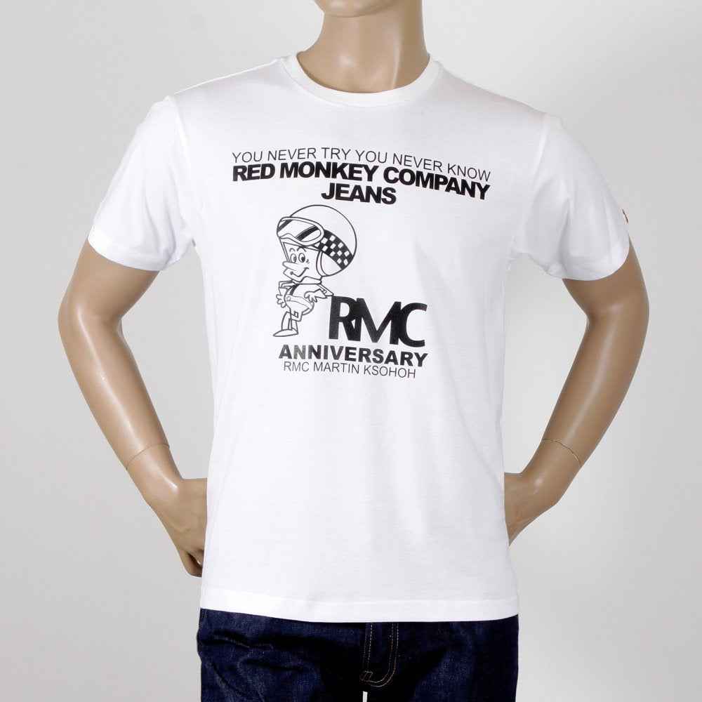 White crew neck short sleeve regular fit t-shirt