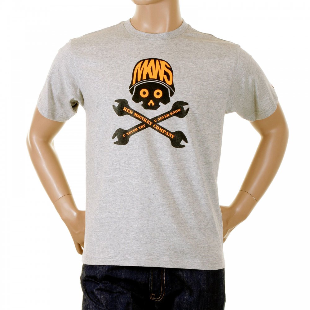 Grey marl crew neck short sleeve regular fit t-shirt