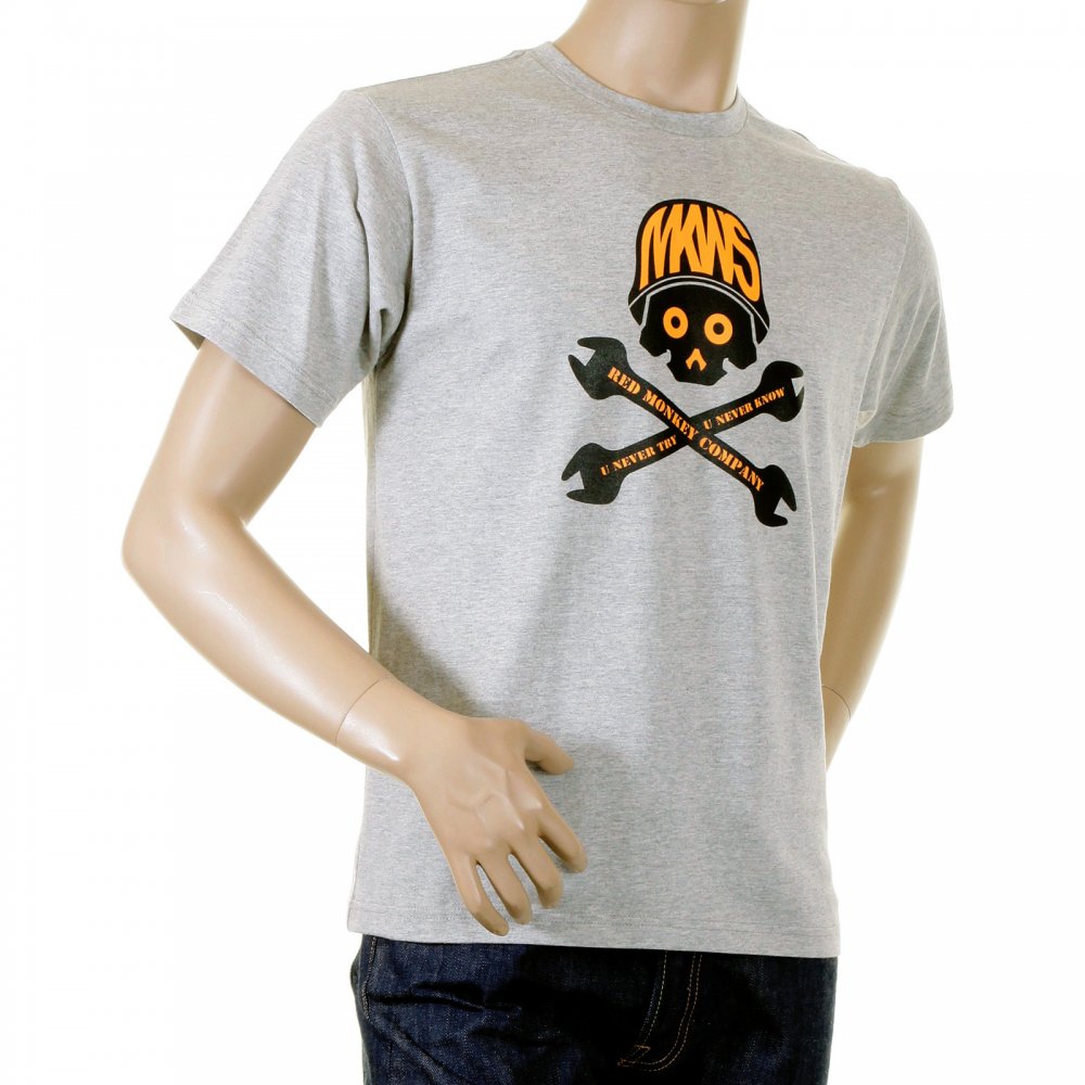 Grey marl crew neck short sleeve regular fit t-shirt
