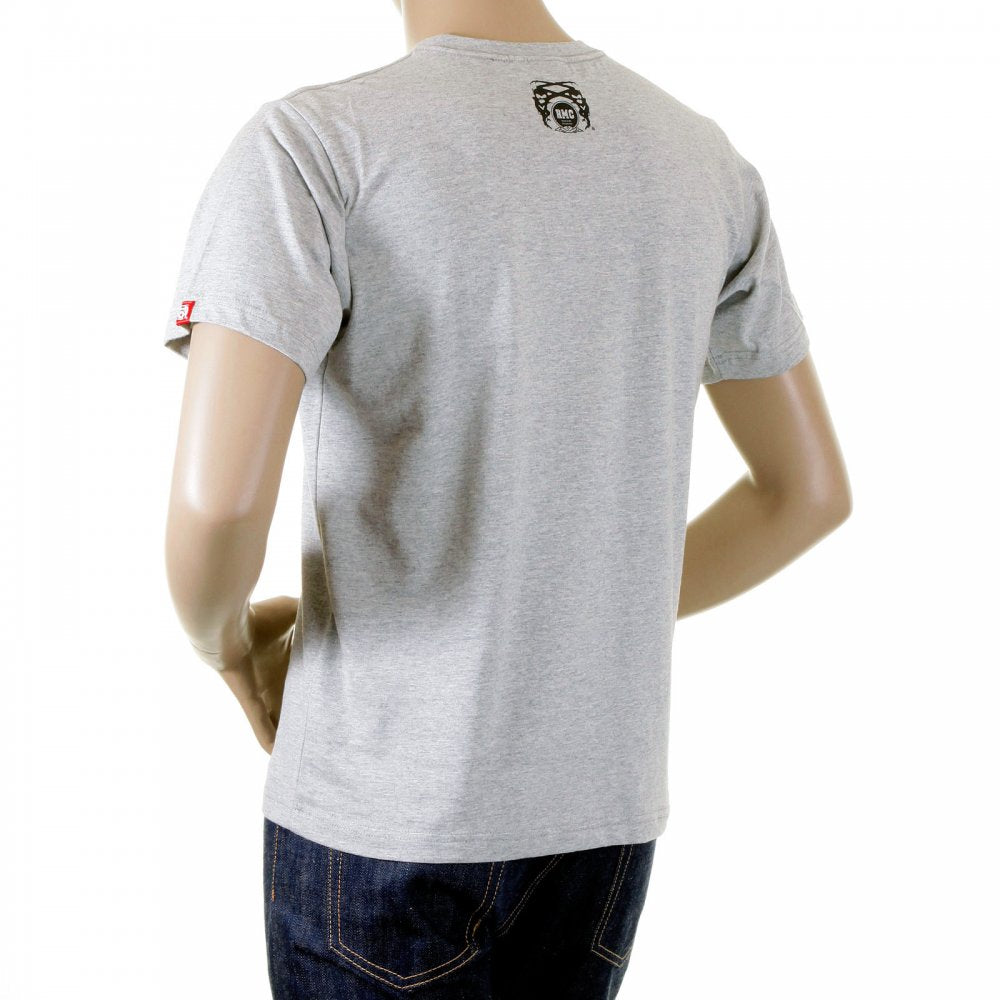 Grey marl crew neck short sleeve regular fit t-shirt