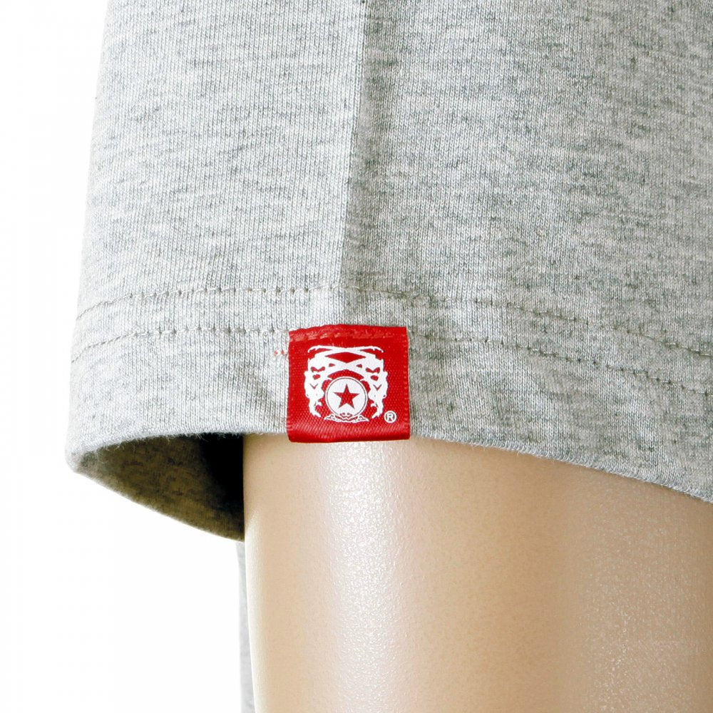 Grey marl crew neck short sleeve regular fit t-shirt