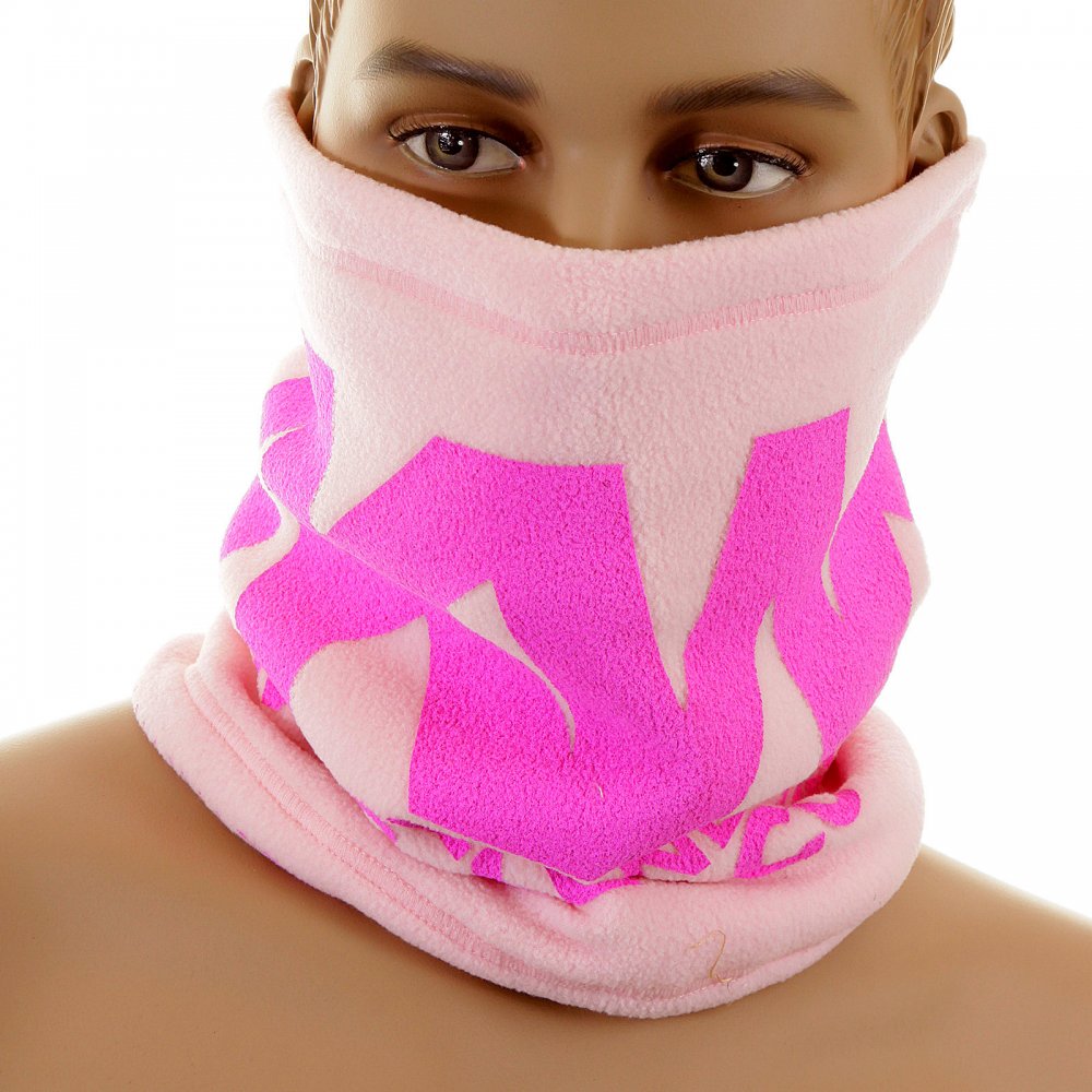 Reversible Head Warmer - Light pink neck warmer snood