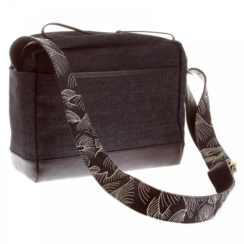 Mens/Unisex Denim with Leather Despatch Bag