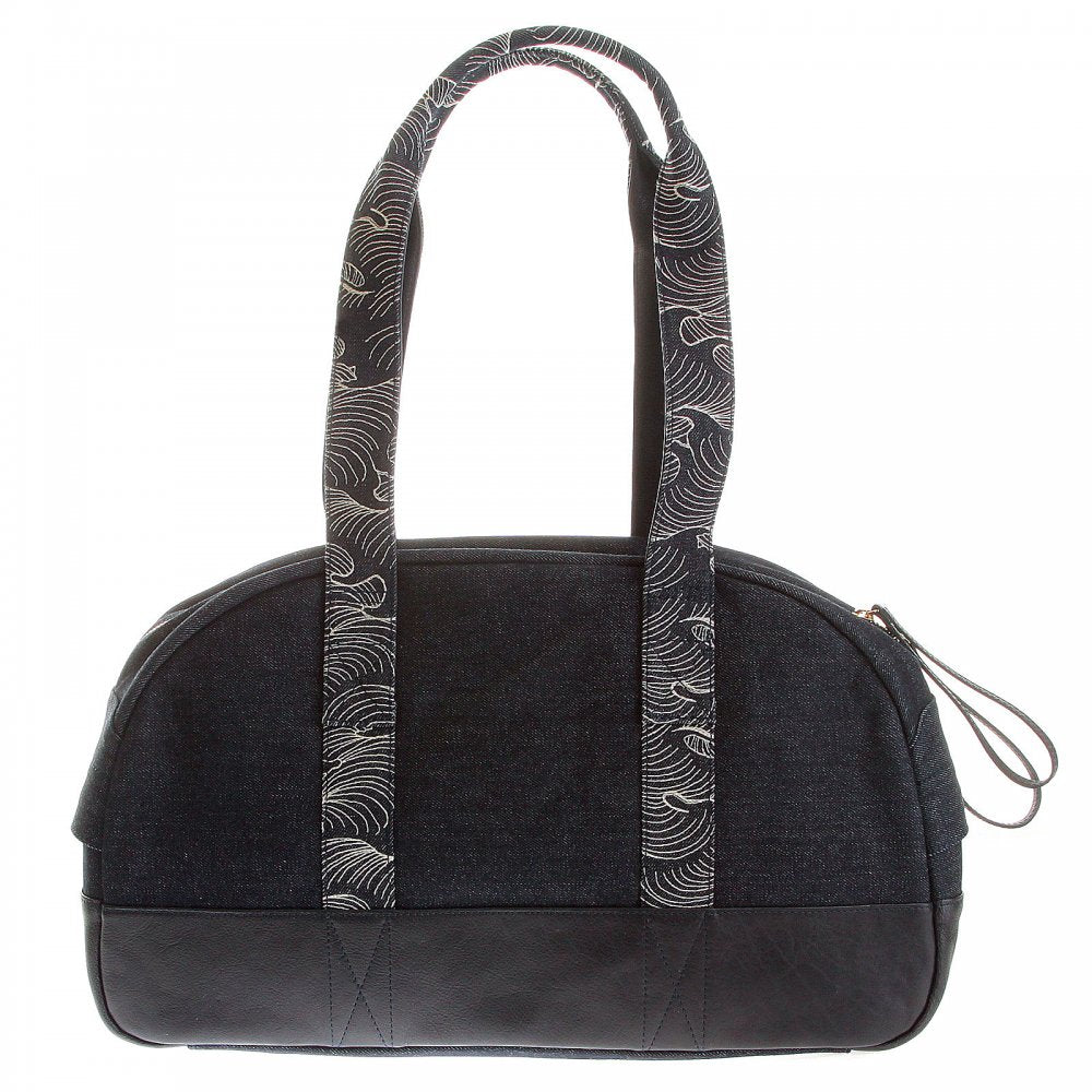 Shop for Mens/Unisex Denim with Leather Hand Held Bag