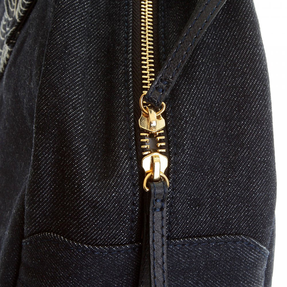 Shop for Mens/Unisex Denim with Leather Hand Held Bag
