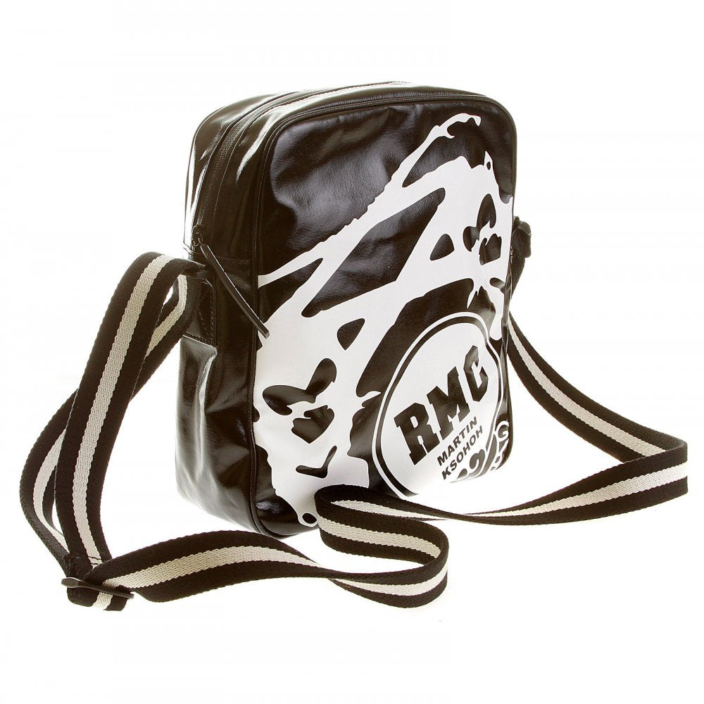 Mens Unisex Black PVC Coated Canvas Despatch Bag