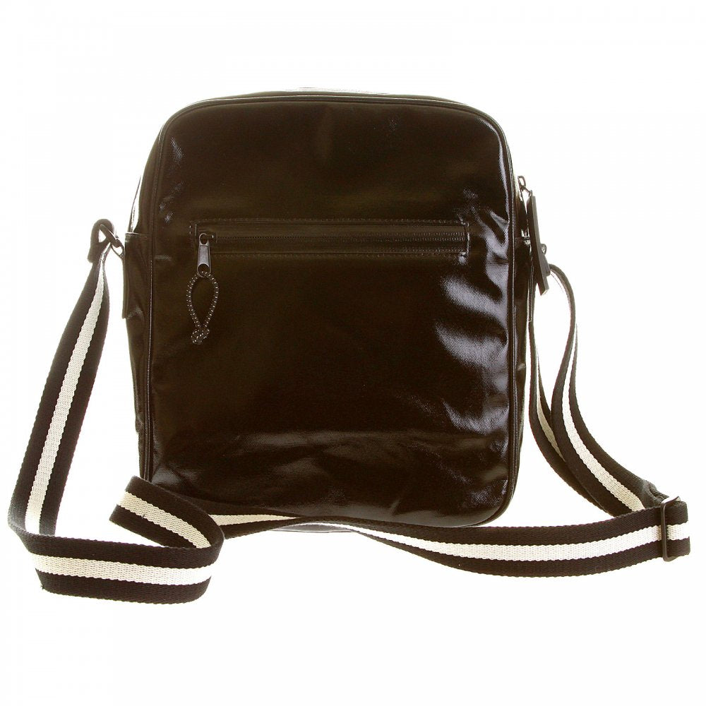 Mens Unisex Black PVC Coated Canvas Despatch Bag