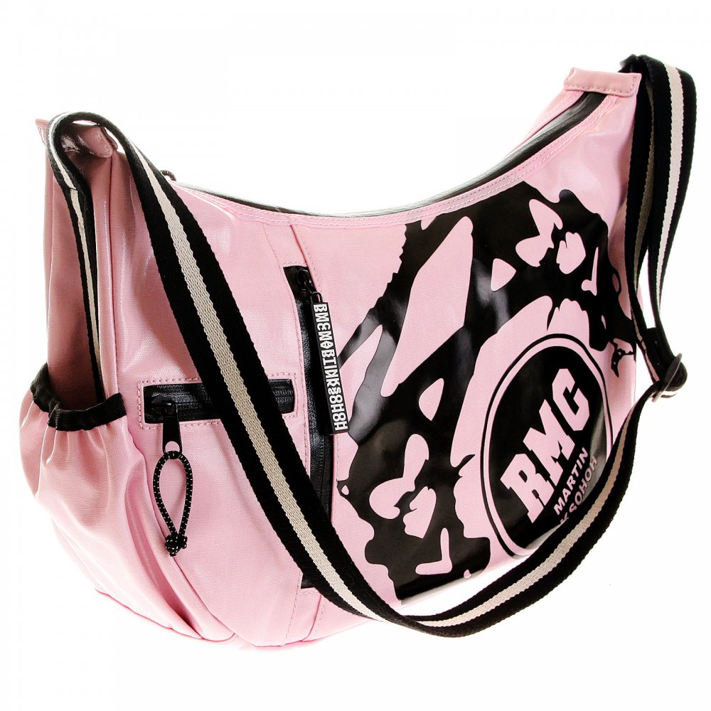 Mens Unisex Light Pink Shoulder Cyclist Fashion Bag
